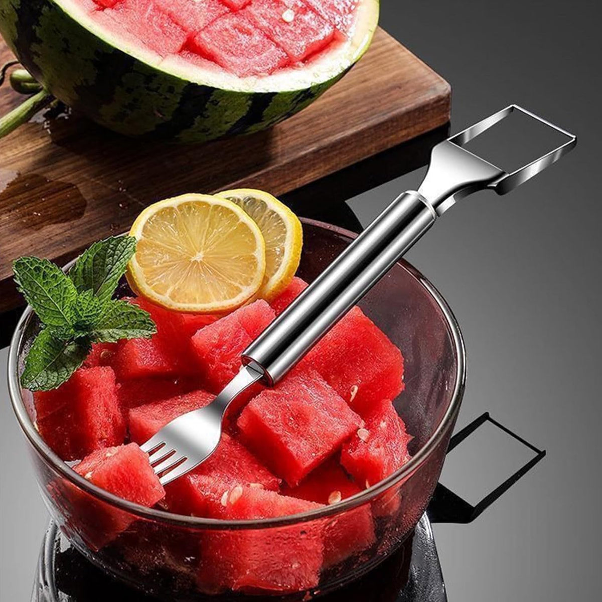 🍉The Viral 2-in-1 Watermelon Slicer: Zero Sticky Hands, Zero Mess!