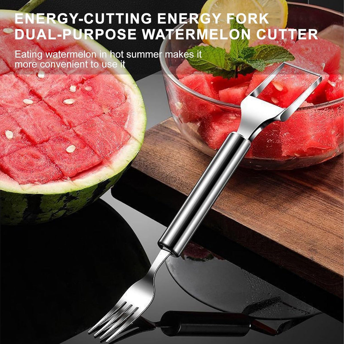 🍉The Viral 2-in-1 Watermelon Slicer: Zero Sticky Hands, Zero Mess!