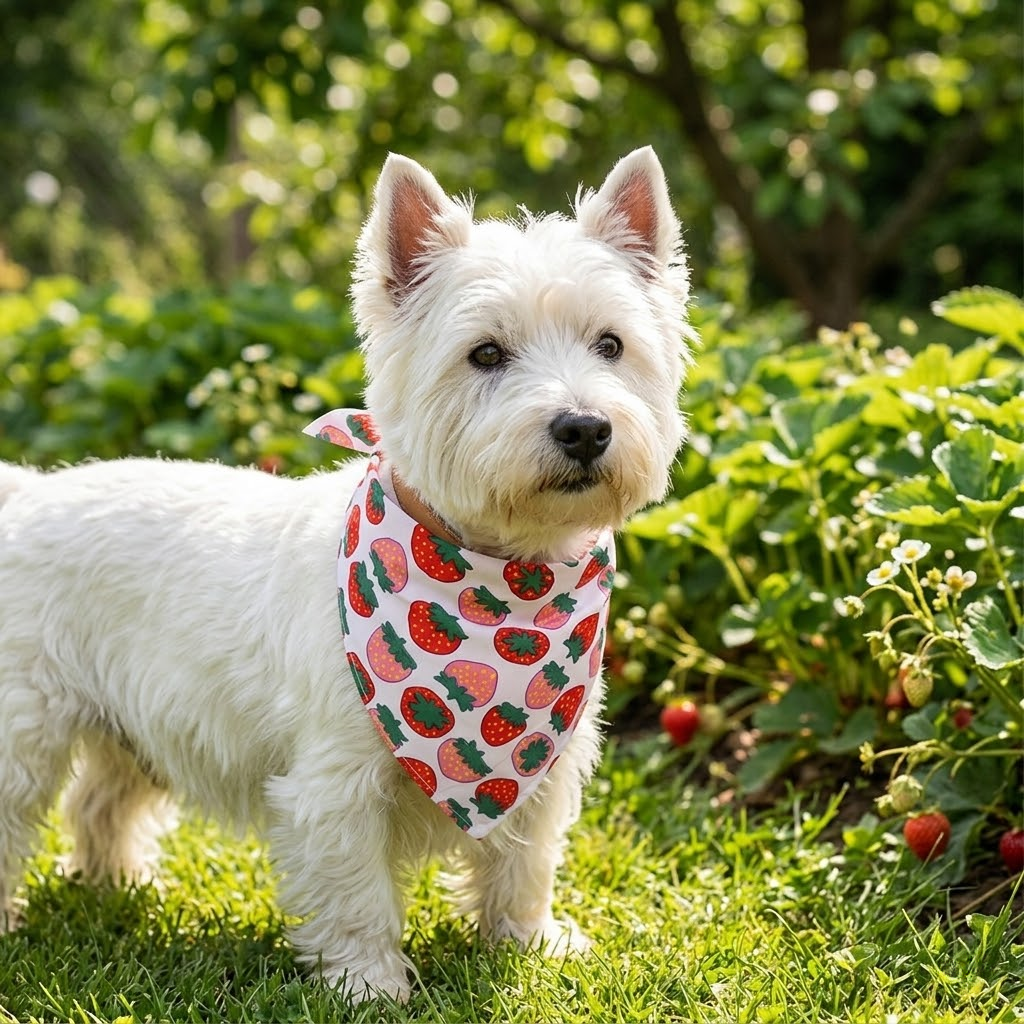 Fruit Pattern Pet Scarf
