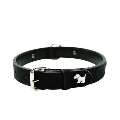Soft Microfiber Leather Dog Collar   Size