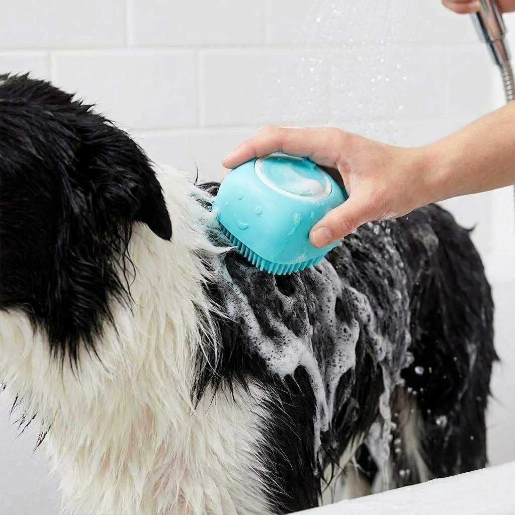 Multi-Functional Silicone Pet Bath Brush