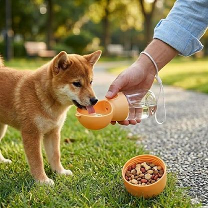 Portable 2-in-1 Pet Water &amp; Food Cup